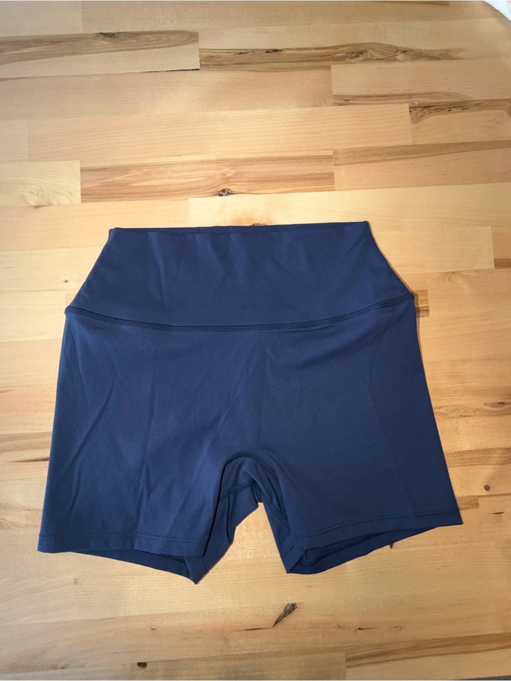 High-Waist Navy Shorts